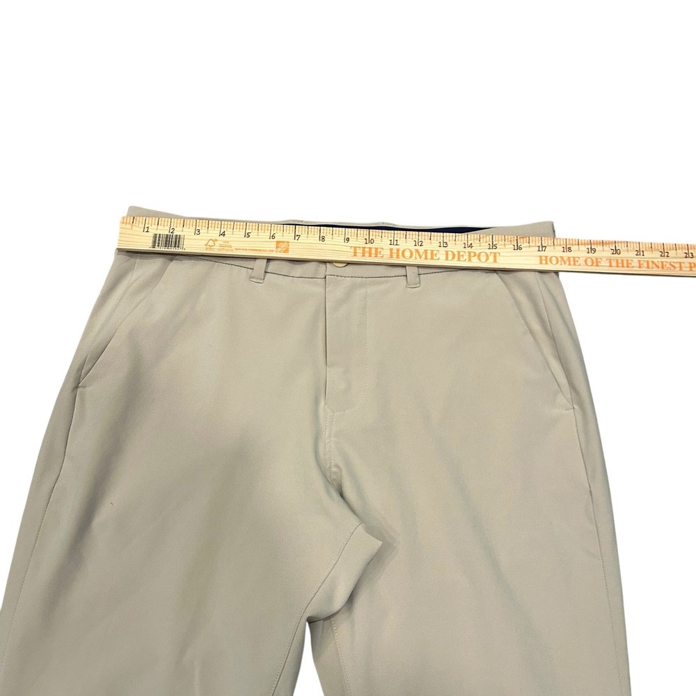 Mizzen+Main Helmsman Slim Fit Chinos Khaki Mens 34W 32L Performance Stretch - Picture 4 of 7